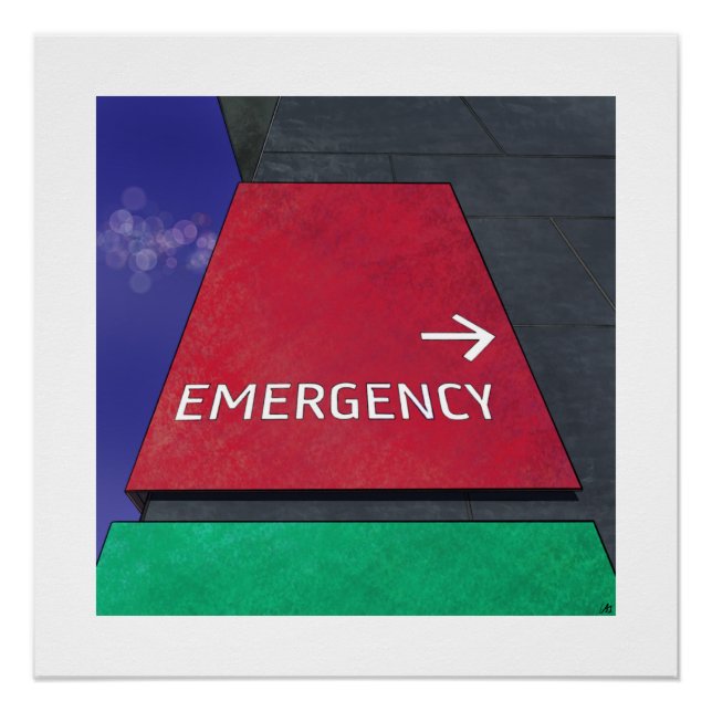Póster Departamento de Emergencia (Anverso)