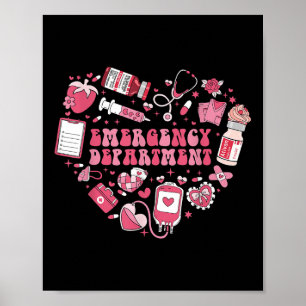 Póster Departamento de Emergencia Ativan Heart Er Nurse V