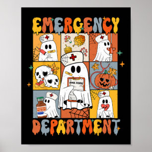 Póster Departamento de Emergencia Fantasma de Calabaza Cu