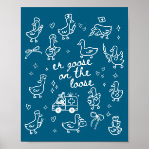Póster Departamento de Emergencia On Er Goose Loose