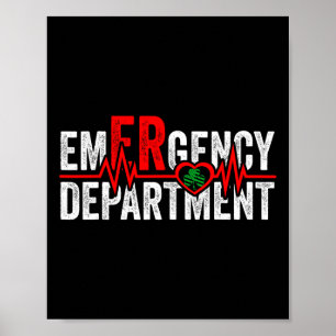 Póster Departamento de Emergencias 4 de Julio EE. UU. Día