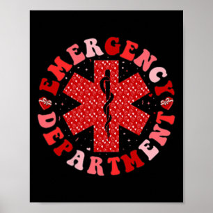 Póster Departamento de Emergencias San Valentín Enfermera