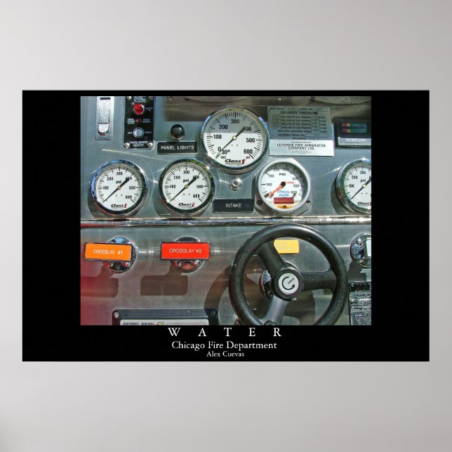 Póster Departamento de Incendios de Chicago (Frente)