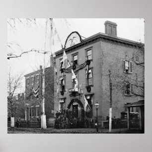 Póster Departamento de ropa de guerra civil, 1865