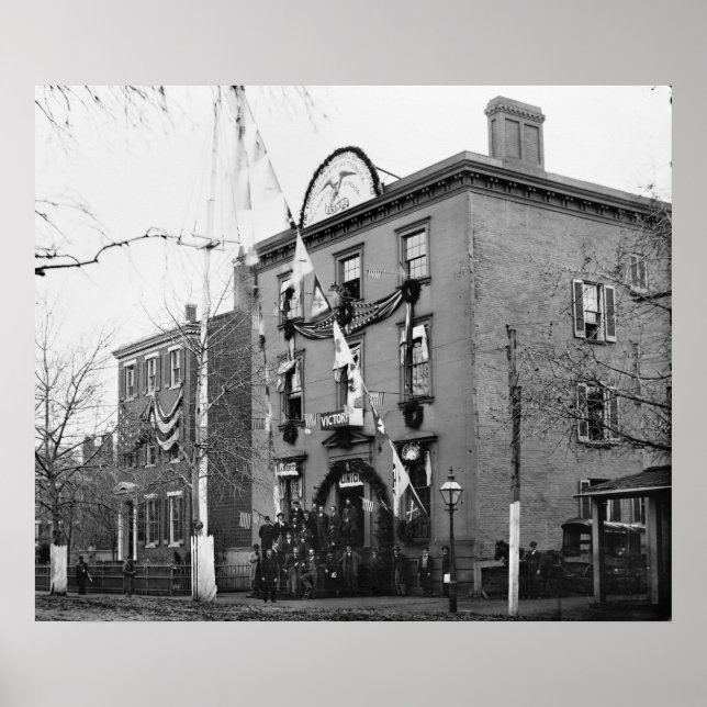 Póster Departamento de ropa de guerra civil, 1865 (Frente)