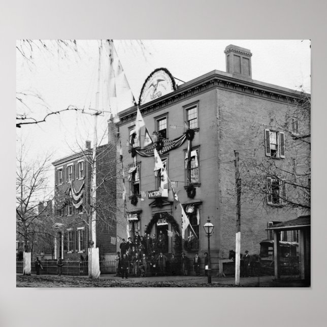 Póster Departamento de ropa de guerra civil, 1865 (Frente)