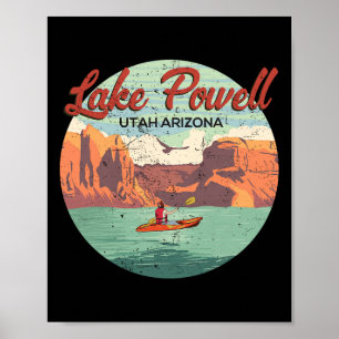Póster Deporte acuático en el lago Powell Utah Arizona Vi