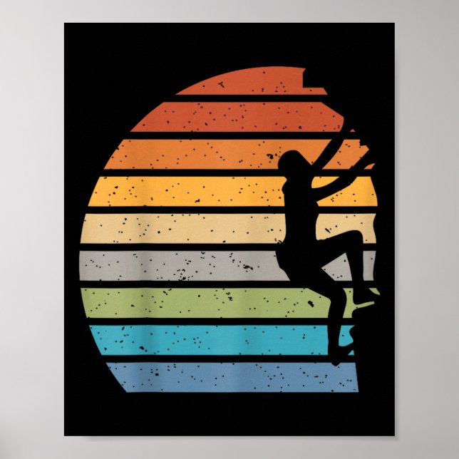 Póster Deporte al aire libre de escalada en roca de puest (Frente)