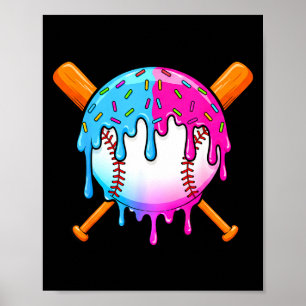 Póster Deporte de béisbol Respeto a los chicos del goteo