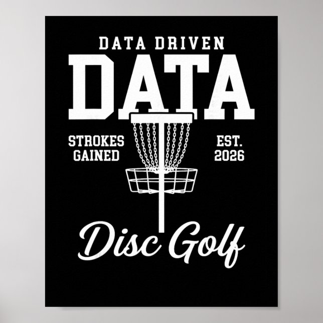 Póster Deporte de Disco con Datos Ganados por Golpes (Frente)