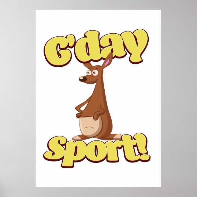 Póster Deporte de G'day (Frente)