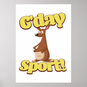 Póster Deporte de G'day