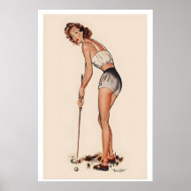 Deporte de Golf Follie cuesta abajo Publicidad Vin