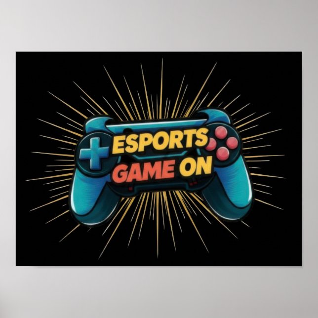 Póster Deporte de juego de Esports (Frente)