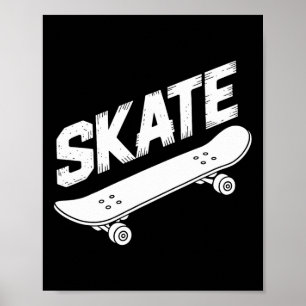 Póster Deporte de monopatín gráfico vintage monopatín Ska