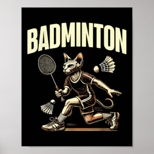 Póster Deporte Gato Entusiasta Gatito Feline Kitten Lover