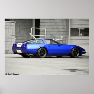 Póster Deporte magnífico 1996 del Corvette