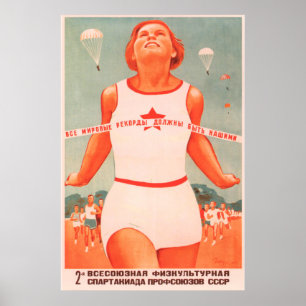 Póster Deporte soviético
