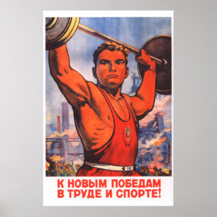 Póster Deporte soviético