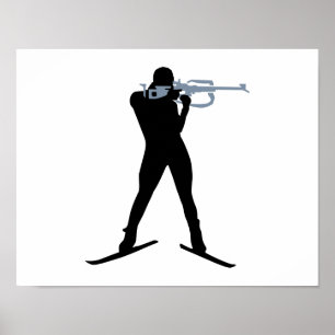 Póster Deportes de biatlón