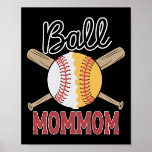 Póster Deportes de equipo de jugador de softbyll Byll Mom