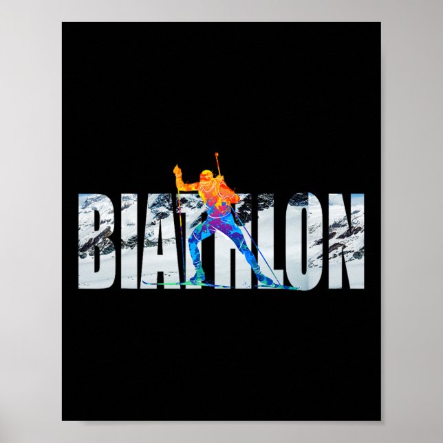 Póster Deportes de invierno de Font Biathlon (Frente)