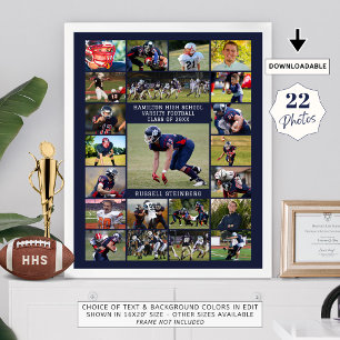 Póster Deportes de último año de la escuela secundaria de