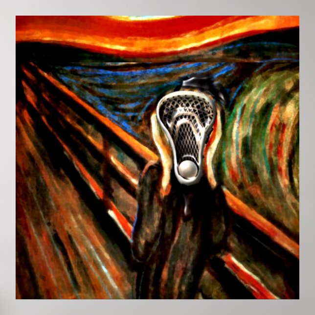 Póster Deportes divertidos de Lacrosse (Frente)