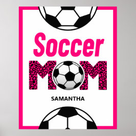Póster Deportes personalizados de Soccer Mom