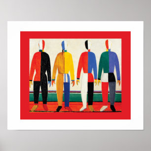Póster Deportistas de Kazimir Malevich