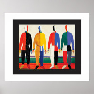 Póster Deportistas de Kazimir Malevich