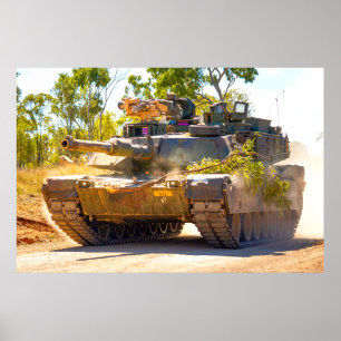 PÓSTER DEPÓSITO DE BATALLA ESTADOUNIDENSE - ABRAMAS M1