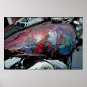 Póster Depósito de gasolina de Harley - S.D.