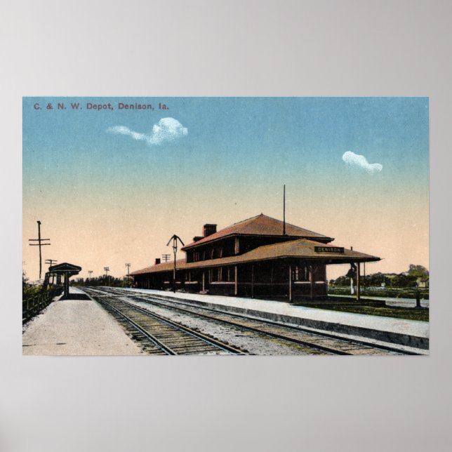 Póster Depósito ferroviario de C y NW (Frente)