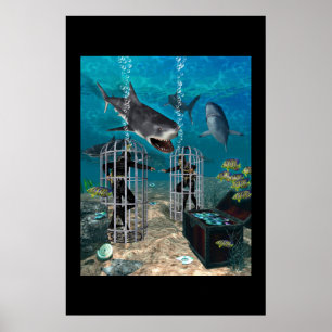 Póster Depredadores de la red