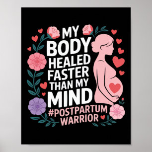 Póster Depresión Postparto Madre Mama Salud Mental Matern