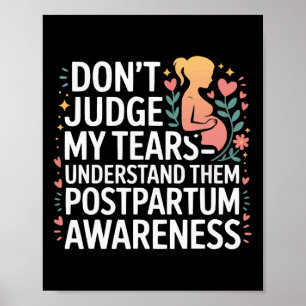 Póster Depresión Postparto Madre Mamá Salud Mental Matern