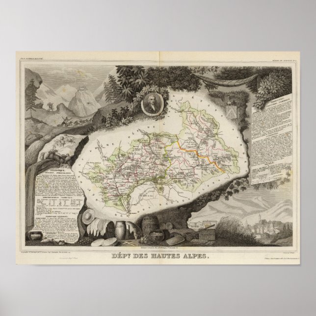 Póster Dept De Hautes Alpes (Frente)
