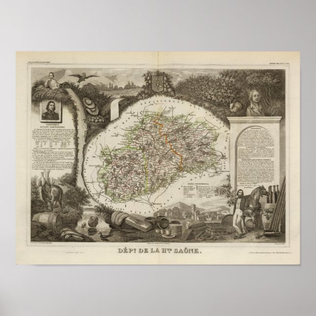 Póster Dept. De La Hte Saone (Frente)