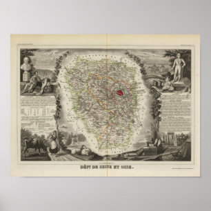 Póster Dept. De Seine and Oise