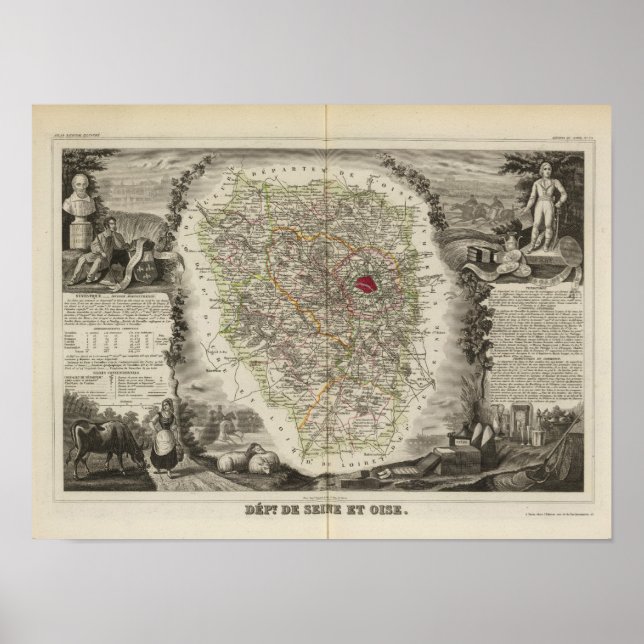 Póster Dept. De Seine and Oise (Frente)