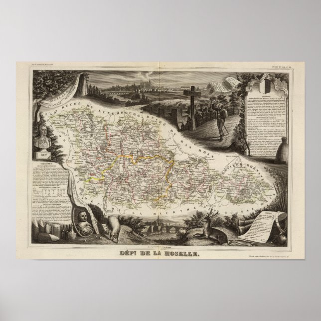 Póster Dept. of Moselle (Frente)