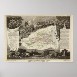 Póster Dept of Pyrenees Orles