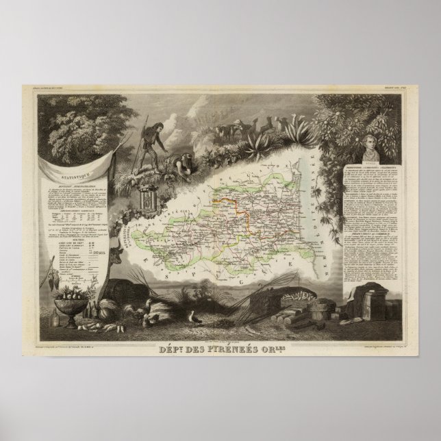 Póster Dept of Pyrenees Orles (Frente)