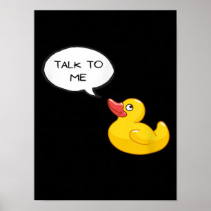 Póster Depuración del pato de caucho
