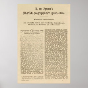 Póster Der 1415 de Tafel de la introducción Karte XII