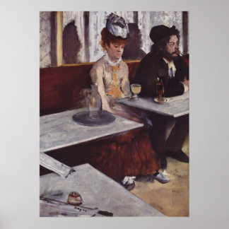 Póster Der Absinth. Degas, Poster de Edgar Germain Hilair
