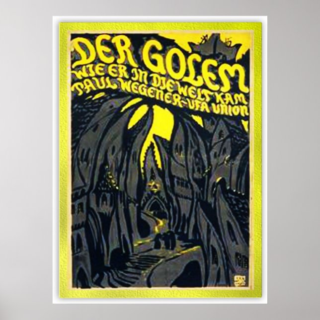 Póster Der Golem, vie en die Welt kam (Frente)