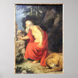 Póster Der Heilige Hieronymus