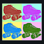 Póster Derby Skate Pop Art Poster<br><div class="desc">¡¿Amar a Derby?! ¡Trae algo de arte pop de Derby a tu casa!</div>